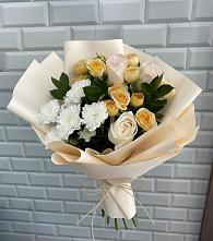 Букет цветов из:  Розы и Хризантемы в Чертково