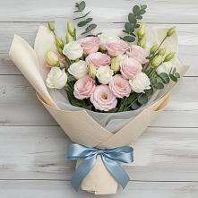 Букет цветов из:  Лизиантусы в Чертково