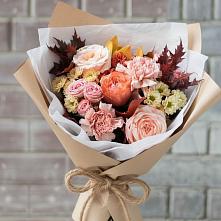 Букет цветов из:  Гвоздики, Хризантемы и Розы в Чертково
