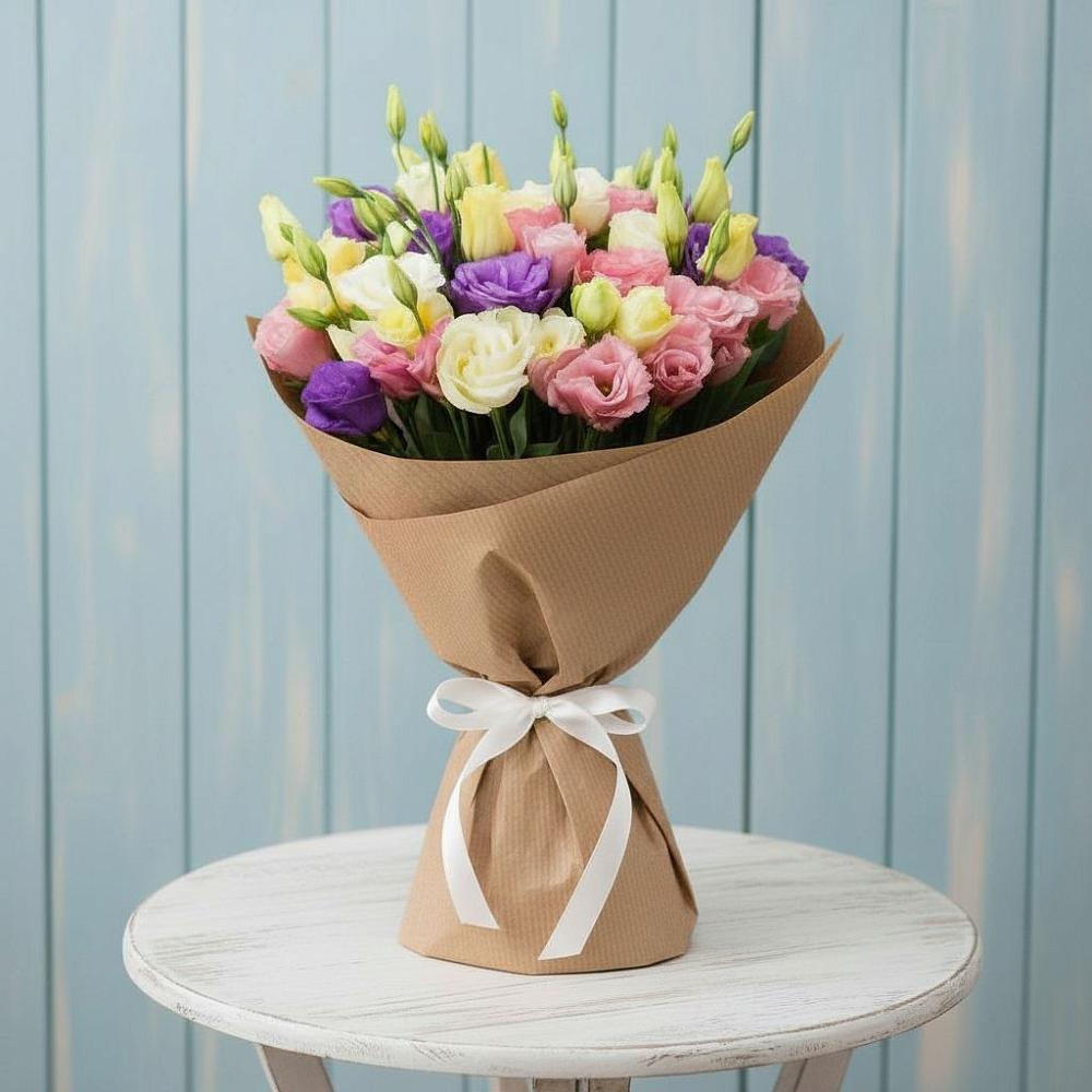 Букет цветов из: Лизиантусы в Чертково