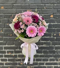 Букет цветов из:  Герберы и Хризантемы #REPLACE_PRED# Чертково