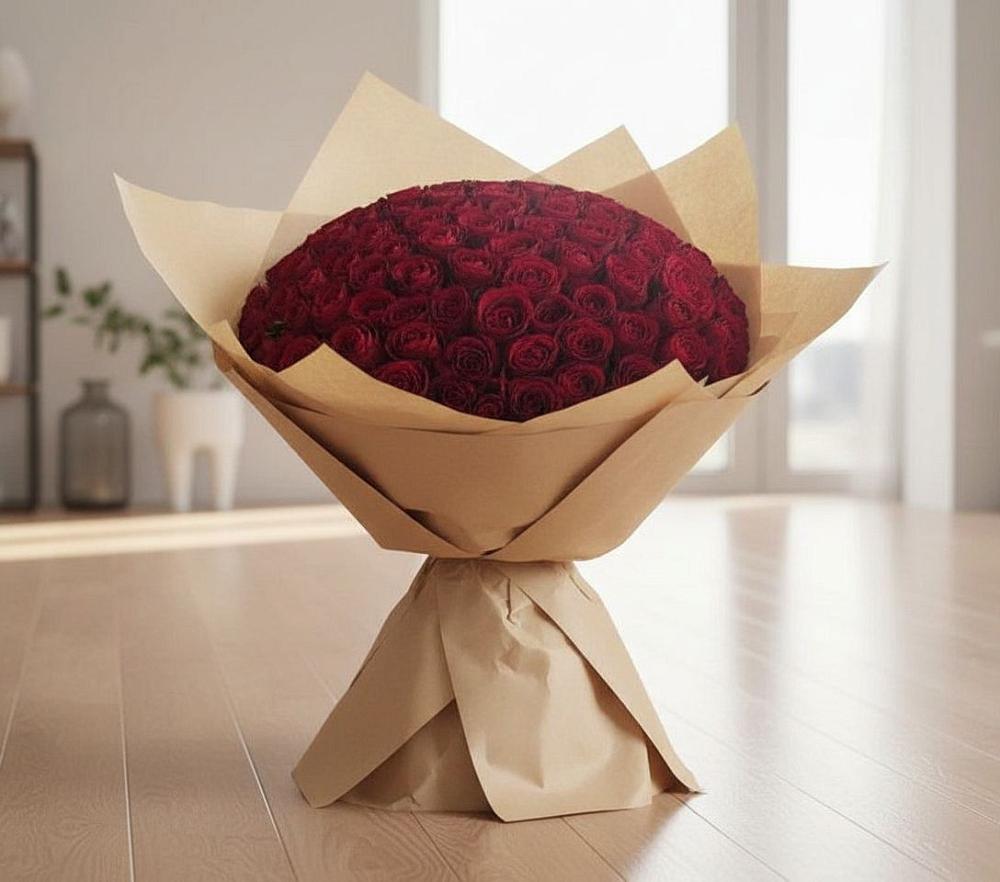 Букет 101 Красная роза в Чертково
