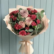 Букет цветов из:  Гвоздики и Розы в Чертково