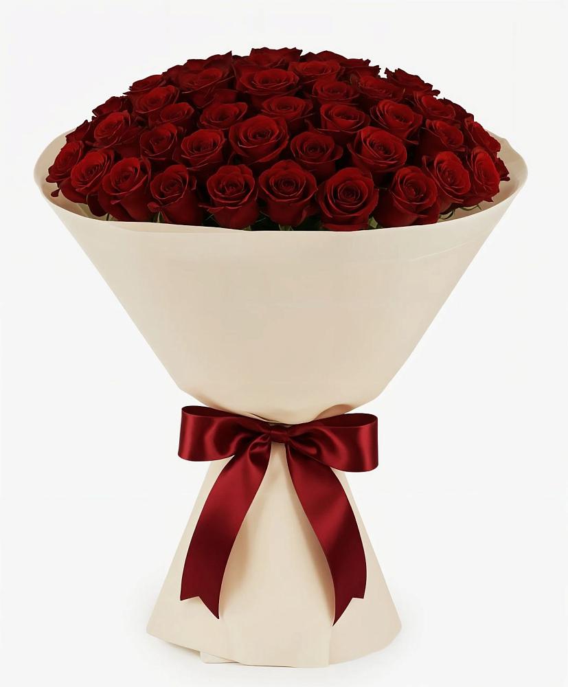 Букет 101 Бордовая роза Блэк Бакарра в Чертково