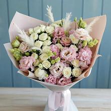 Букет цветов из:  Альстромерии и Розы #REPLACE_PRED# Чертково